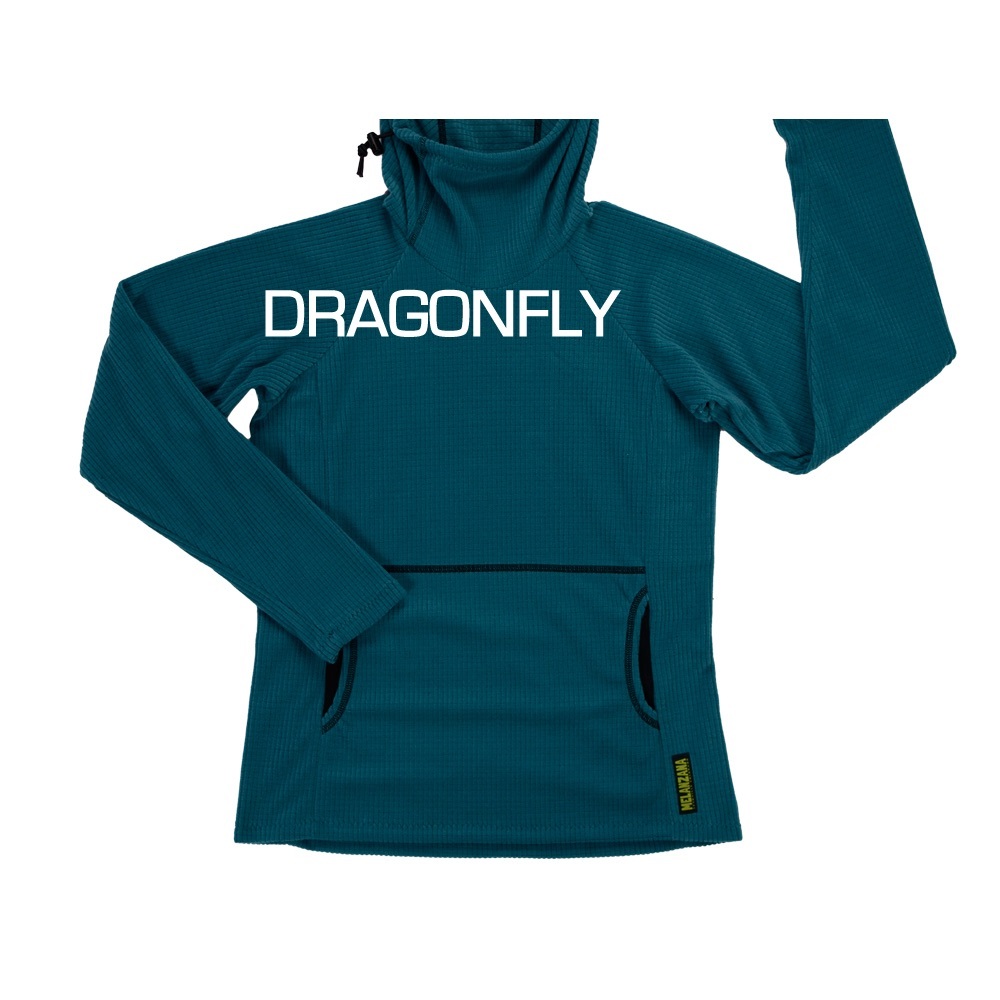 Melanzana microcrid hoodie: Dragonfly-NEW